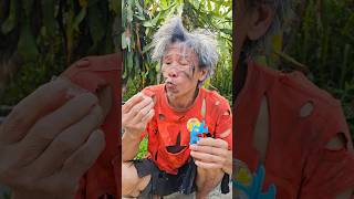 Poor man eats bicycle candy lollipops hubba bubba candy eye candy and dinosaur eggs part11funny [upl. by O'Neil]