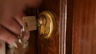 Locking and unlocking the door using keys sound effect [upl. by Halfon]