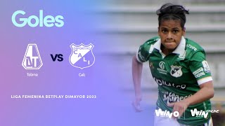 Deportes Tolima vs Deportivo Cali goles  Liga Femenina BetPlay Dimayor 2023  Fecha 17 [upl. by Rockey]