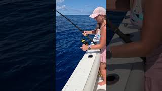 She Caught a GIANT 100 Miles Offshore Fishing Cut Bait on the Ledge fishing fishingvideo [upl. by Albert]