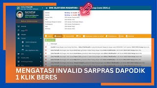 CARA MENGATASI INVALID SARPRAS DI DAPODIK 2024C DENGAN CEPAT [upl. by Cal]