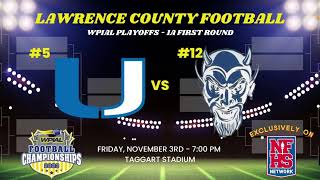 5 Union Scotties vs 12 Burgettstown Blue Devils  WPIAL Football Playoffs  1A First Round  Nov [upl. by Yvehc]