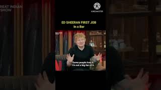 ED Sheeran First Job In a Bar shorts trending viral shortsfeed ytshorts [upl. by Dnanidref]