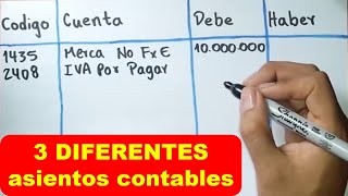 Contabilización del IVA ejercicio con diferentes casos compras y ventas [upl. by Annairam]