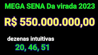 Mega sena da virada 2023 550 milhões observações sobre o resultado sair relacionado com um evento [upl. by Ynttirb]