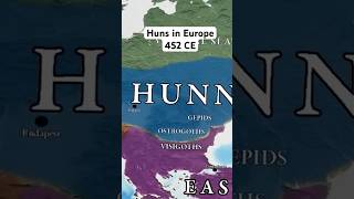 The Hunnic Empire in Europe at its greatest extent [upl. by Ruff]