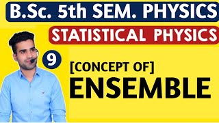 L9 ENSEMBLE  Microcanonical  Canonical  Grand Canonical  Statistical Physics  5th Sem Physics [upl. by Donelu]