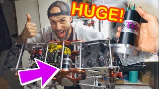 WORLD’S BIGGEST RC CAR GETS A BRUSHLESS CONVERSION [upl. by Bruning871]