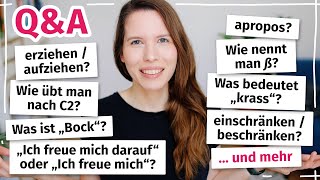 20 Fragen 20 Antworten Deutsch für Fortgeschrittene B2 C1 [upl. by Crocker]