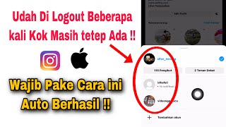 Cara Logout Akun Instagram Yang Nyangkut Di iPhone [upl. by Mommy770]