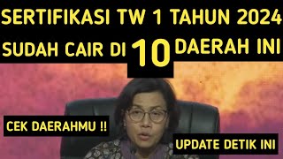 SERTIFIKASI TRIWULAN 1 TAHUN 2024 SUDAH CAIR DI 10 DAERAH INI [upl. by Winfred101]