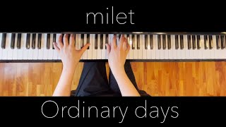 milet Ordinary Days 【ぷりんと楽譜中〜上級】 [upl. by Alimat526]