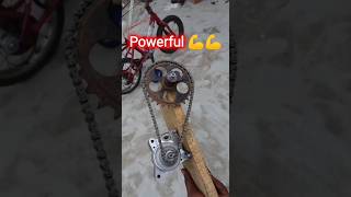 Making powerful chain gear box 💪💪🚲🚲dc fast motor RKG [upl. by Yttam]