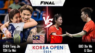 ⚪LIVE SCORE  FINAL  CHEN Tang Jie TOH Ee Wei vs GUO Xin Wa LI Qian  Korea Open 2024 Badminton [upl. by Eleynad917]