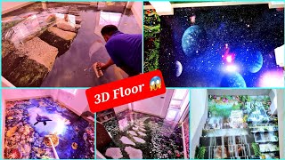 epoxy 3d floor installation3d epoxy flooring in kolkata3d flooring3d flooring design in India😍 [upl. by Nwotna794]