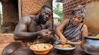 African Village life  Cooking Most Appetizing TRADITIONAL FOOD in the VILLAGE  West Africa [upl. by Leahcar976]