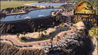 Archelon and Pterosaurs habitat speedbuild  Pterosaur Island Jurassic World Evolution 2 [upl. by Bui]