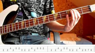 The Trammps  Disco inferno Bass Tutorial with TABS [upl. by Ennahtebazile]