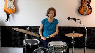 Beginner Drum Lesson 15 ♦ Bass Drum Syncopation 101 [upl. by Egamlat]