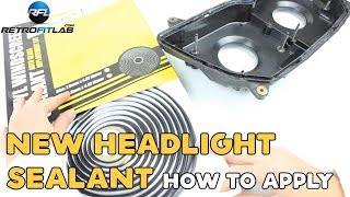 New headlight sealant how to apply [upl. by Gahan]