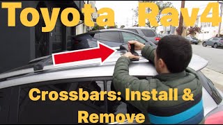 How To Install amp Remove Crossbars On A Toyota Rav4 [upl. by Eceinaj372]