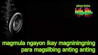 quotAntingAnting lyricsquot by Sponge Cola featuring Gloc9 amp Denise Barbacena [upl. by Hedvah]