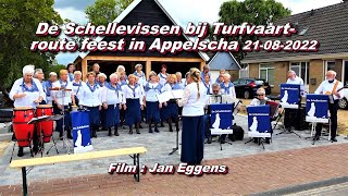 De Schellevissen bij Turfvaartroute feest in Appelscha 21 08 2022 [upl. by Lien944]