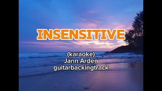 INSENSITIVE karaoke with chords guitarbackingtrack [upl. by Notpmah]