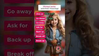 Phrasal verbs and their meanings improveenglish englishlanguage english [upl. by Kirad]