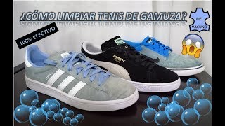 COMO LIMPIAR Y RESTAURAR TENIS DE GAMUZA 100 EFECTIVO [upl. by Acnoib]