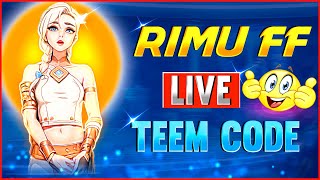 👑RIMU FF IS LIVE👑 চলে আসো টিম কোড দিয়ে 🤗 GARENA FREE FIRE freefirelive freefirelivestream [upl. by Notlek315]