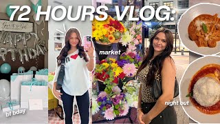 72 hours in my life VLOG bday celebration working bookstore hurricane shopping  more [upl. by Diet]