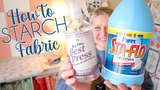 How to Starch Fabric StaFlo Liquid Starch Tutorial [upl. by Dang]