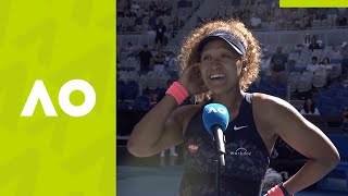 Naomi Osaka quotIt was really funquot oncourt interview 3R  Australian Open 2021 [upl. by Led]