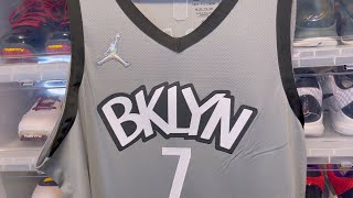 Kevin Durant Nike Authentic Statement Brooklyn Nets Jersey [upl. by Clayborn]