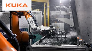 Extreme Temperatures Extreme Robots Druckguss Westfalen Relies on KUKA Foundry Technology [upl. by Lrig]