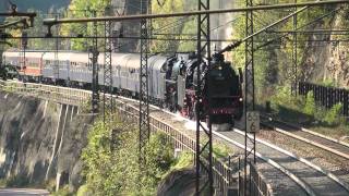 41 018 und 01 153307 auf der Geislinger Steige [upl. by Annahc]