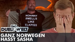 Sasha beleidigt ganz Norwegen live im TV  Duell um die Welt [upl. by Emanuela]