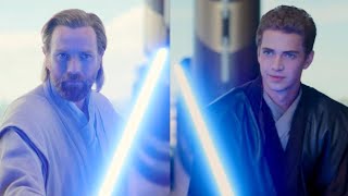 Anakin Skywalker vs ObiWan Kenobi DeAged 4K HDR  ObiWan Kenobi Feature Supercut [upl. by Ammadis213]