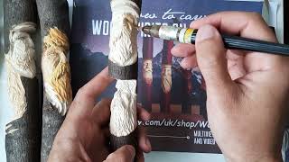 How to carve woodspirits on branches tutorial upgraded 2024 [upl. by Raimondo]