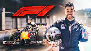 Pruebo un FORMULA 1 en la VIDA REAL con Red Bull Racing  TheGrefg [upl. by Fusuy970]