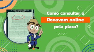 Como consultar o Renavam online pela placa Veja o passo a passo [upl. by Anassor]