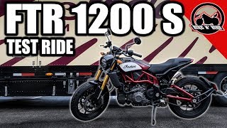 2019 Indian FTR 1200 S Test Ride  Worth The Hype [upl. by Nahtanohj]