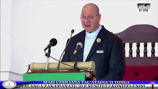 Tō Folofola Malanga ‘o ‘Ene ‘Afio Tupou VI ‘ihe Fakafeta’i Senituli oe Konifelenisi Siasi Uesiliana [upl. by Otrebire322]