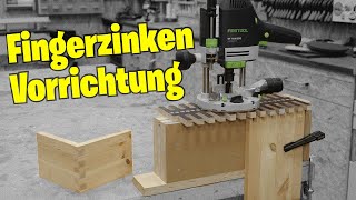 Zinkenschablone selber bauen  So werden FingerzinkenZinken was  Zinken selber machen [upl. by Chafee222]