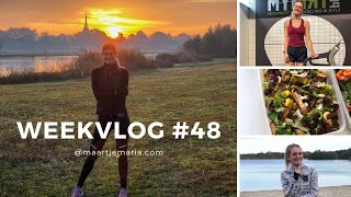 WHAT I EAT IN A DAY AS A VEGAN TRIATHLETE amp nieuwe inspanningstest  Weekvlog 48 [upl. by Dolly]