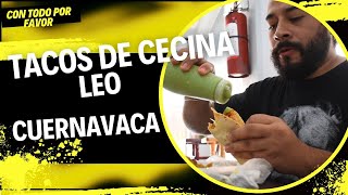 Tacos de Cecina Leo El Vergel Vlog los mejores tacos de cuernavaca [upl. by Lionello643]