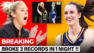 UNBELIEVABLE Caitlin Clark Breaks THREE RECORDS in ONE NIGHT amp What She Did Changes Everything [upl. by Aisel]