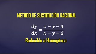 Ecuaciones Diferenciales Reducibles a Homogéneas EJERCICIO 1 [upl. by Abie]