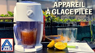 Appareil à glace pilée ambiano ALDI comment créer des cocktails et des granite [upl. by Nichy]